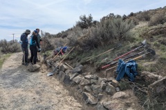 Rock wall on Sagebrush Trail